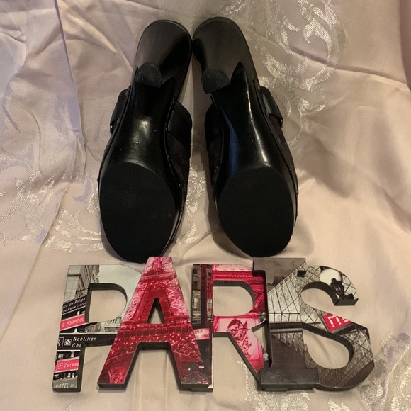 COACH clogs black size: 10 in good worn condition with signs of wear and repair. - Picture 6 of 12